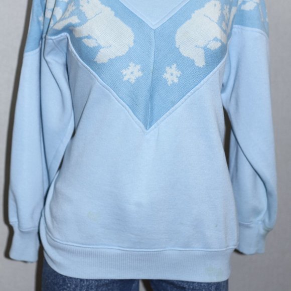 Fashion Force Icy Blue Polar Bear Sweater - Picture 10 of 11
